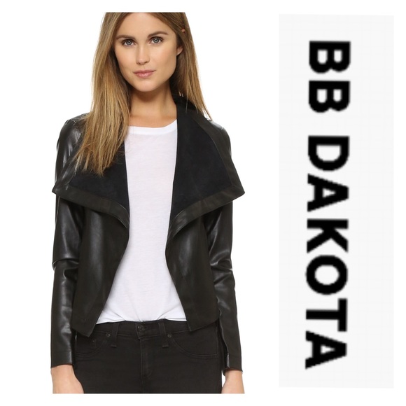 bb dakota black leather jacket